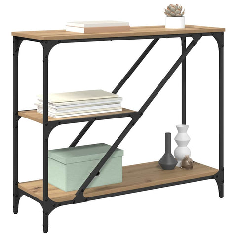 vidaXL Console Table Artisan Oak 88.5 x 30 x 75 cm Engineered Wood