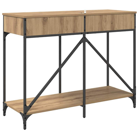 vidaXL Console Table Artisan Oak 100 x 39 x 78.5 cm Engineered Wood