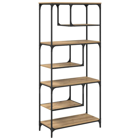 vidaXL Bookcase Artisan oak Engineered wood