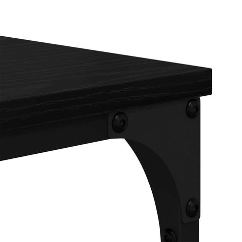 vidaXL Bookcase Black oak Engineered wood