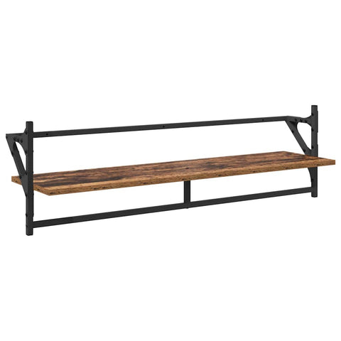 vidaXL Wall Shelf Set 6 pcs Old Wood 100 x 25 x 30 cm Engineered Wood