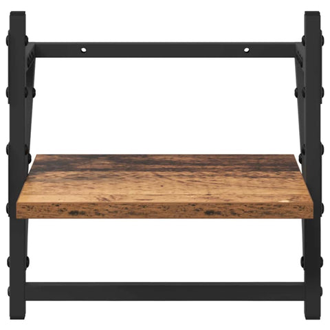 vidaXL Wall Shelf Set 6 pcs Old Wood 100 x 25 x 30 cm Engineered Wood