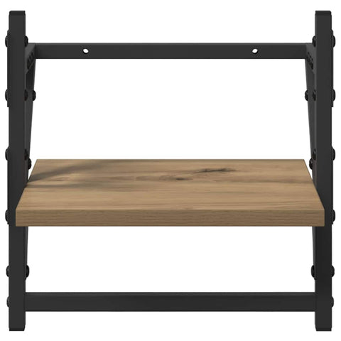 vidaXL Wall Shelf Set with Shelf 6 pcs Artisan Oak 100 x 25 x 30 cm