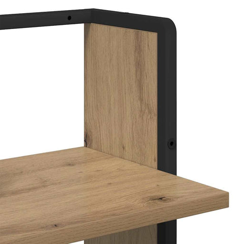 vidaXL Wall Shelf Artisan Oak 30 x 25 x 100 cm Engineered Wood