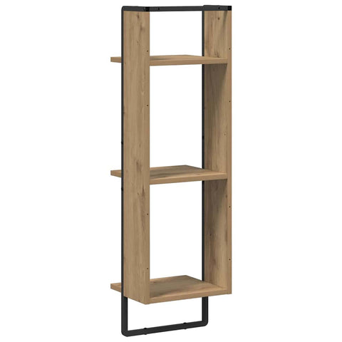 vidaXL Wall Shelf Artisan Oak 30 x 25 x 100 cm Engineered Wood