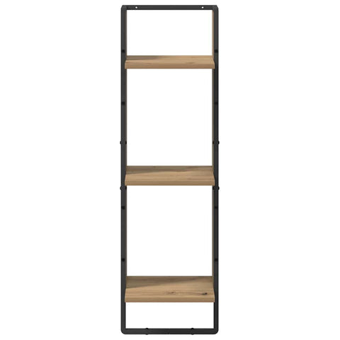 vidaXL Wall Shelf Artisan Oak 30 x 25 x 100 cm Engineered Wood