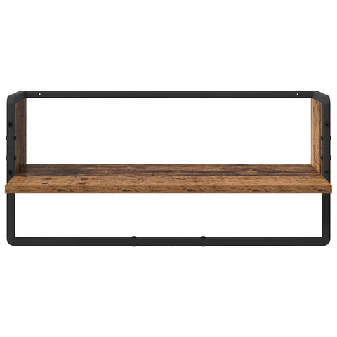 vidaXL Wall Shelf Set 4 pcs Old Wood 65 x 25 x 30 cm Engineered Wood