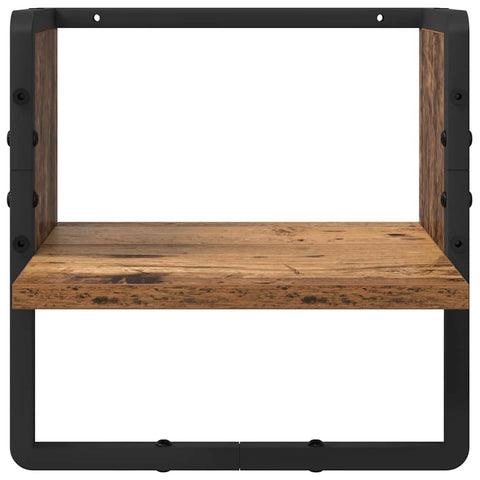 vidaXL Wall Shelf Set 4 pcs Old Wood 65 x 25 x 30 cm Engineered Wood