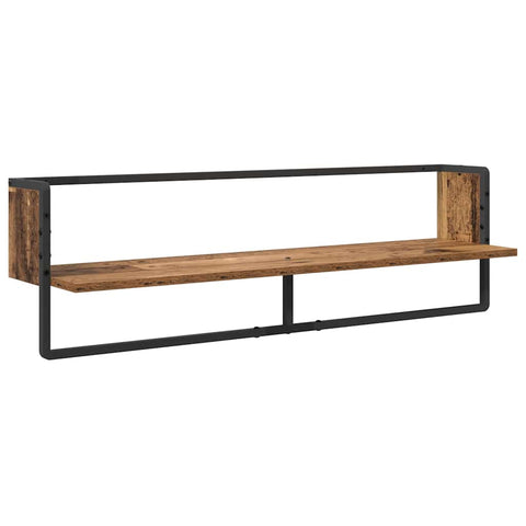 vidaXL Wall Shelf Set 6 pcs Old Wood 100 x 25 x 30 cm Engineered Wood