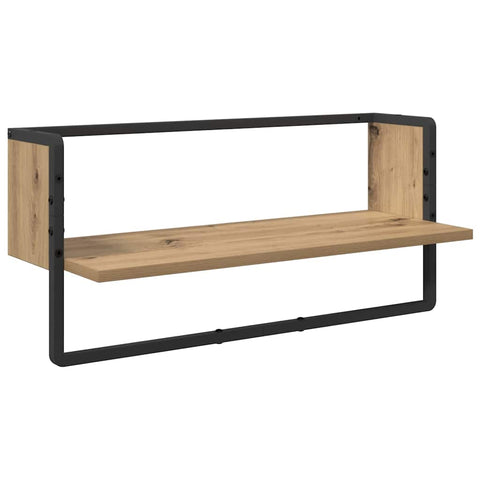 vidaXL Wall Shelf Set with Shelf 6 pcs Artisan Oak 100 x 25 x 30 cm