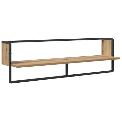 vidaXL Wall Shelf Set with Shelf 6 pcs Artisan Oak 100 x 25 x 30 cm