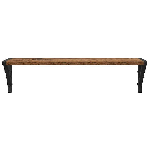 vidaXL Wall Shelves 2 pcs Old Wood 60 x 15 x 15.5 cm Engineered Wood