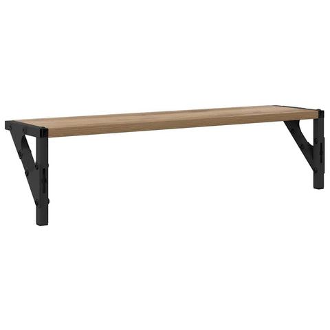 vidaXL Wall Shelves with Shelf 2 pcs Artisan Oak 60 x 15 x 15.5 cm