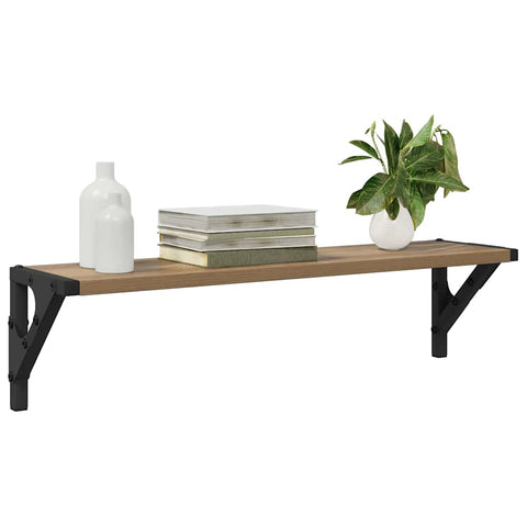 vidaXL Wall Shelves with Shelf 2 pcs Artisan Oak 60 x 15 x 15.5 cm