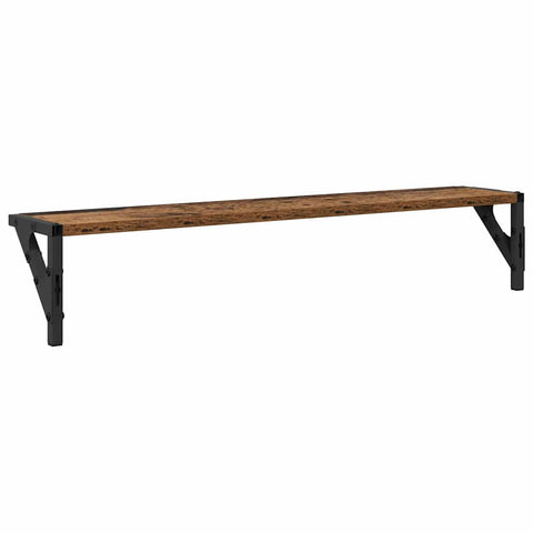 vidaXL Wall Shelves 2 pcs Old Wood 80 x 15 x 15.5 cm Engineered Wood