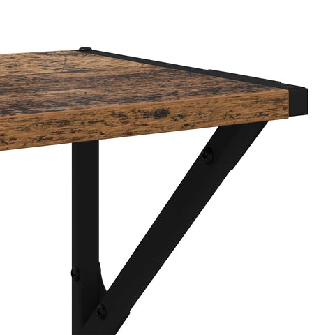 vidaXL Wall Shelves 2 pcs Old Wood 60 x 25 x 25.5 cm Engineered Wood