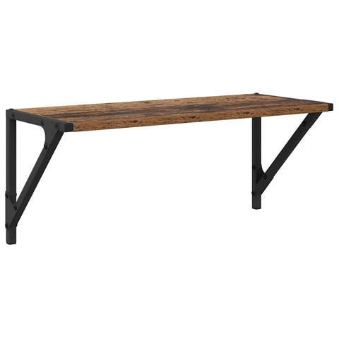 vidaXL Wall Shelves 2 pcs Old Wood 60 x 25 x 25.5 cm Engineered Wood