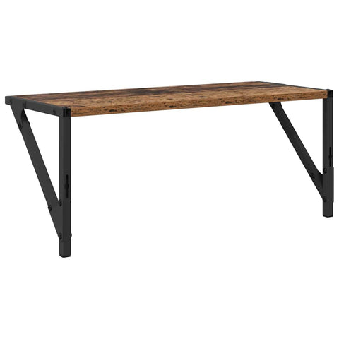 vidaXL Wall Shelves 2 pcs Old Wood 60 x 25 x 25.5 cm Engineered Wood