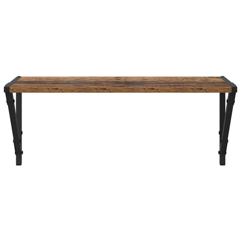 vidaXL Wall Shelves 2 pcs Old Wood 60 x 25 x 25.5 cm Engineered Wood