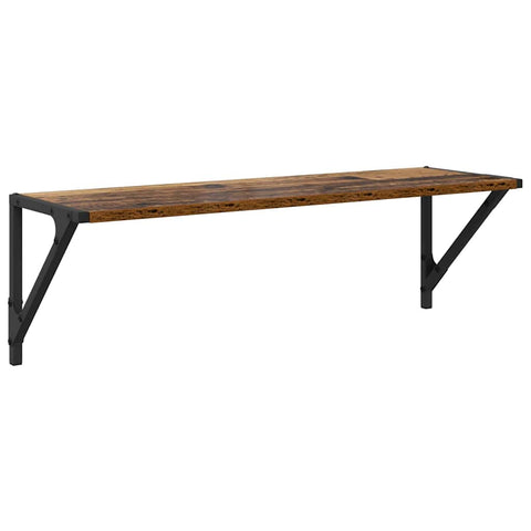 vidaXL Wall Shelves 2 pcs Old Wood 80 x 25 x 25.5 cm Engineered Wood