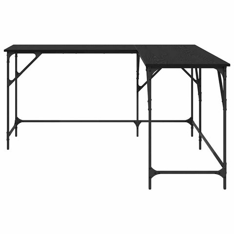 vidaXL Desk Black Oak 149 x 149 x 75 cm Engineered Wood