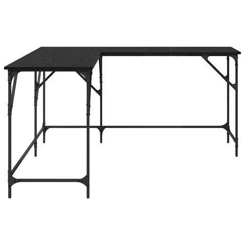 vidaXL Desk Black Oak 149 x 149 x 75 cm Engineered Wood