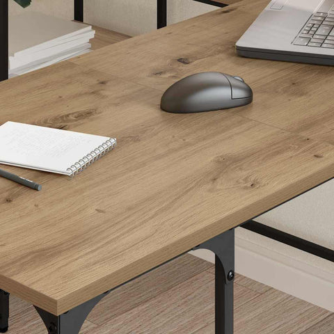 vidaXL Desk Artisan Oak 139 x 139 x 75 cm Engineered Wood