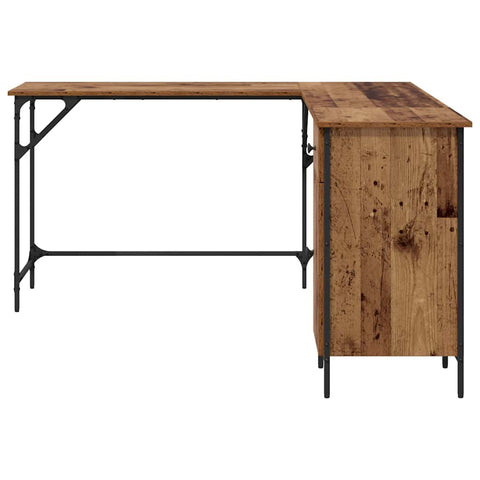 vidaXL Desk Old Wood 141 x 141 x 75 cm Engineered Wood