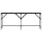 vidaXL Console Table Black oak 180 x 29 x 75 cm Engineered wood