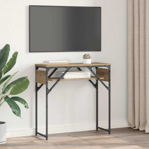 vidaXL ConsoleTable Artisan oak 75x30x75cm Engineered Wood