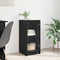 vidaXL Sideboard Black oak 35 x 37 x 76 cm Engineered wood
