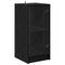 vidaXL Sideboard Black oak 35 x 37 x 76 cm Engineered wood