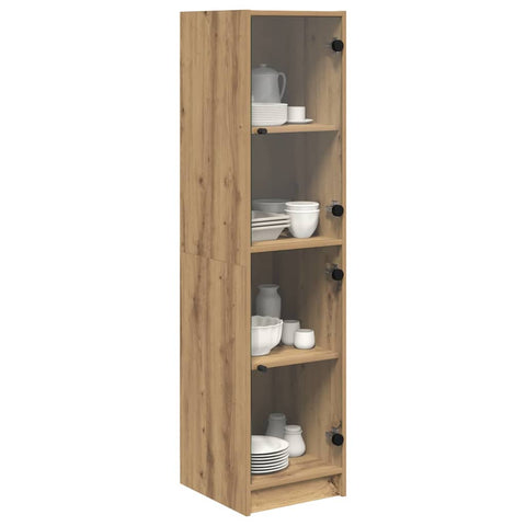 vidaXL Highboard Artisan Oak 35 x 37 x 142 cm Engineered Wood
