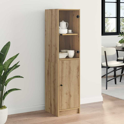 vidaXL Highboard Artisan Oak 35 x 37 x 142 cm Engineered Wood