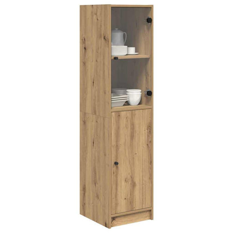 vidaXL Highboard Artisan Oak 35 x 37 x 142 cm Engineered Wood