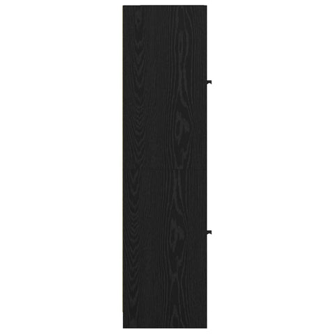 vidaXL Highboard Black Oak 35 x 37 x 142 cm Engineered Wood