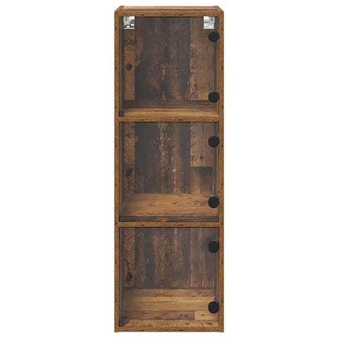 vidaXL Wall Cabinet Old Wood 35 x 37 x 102 cm Engineered Wood