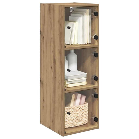 vidaXL Wall Cabinet Artisan Oak 35 x 37 x 102 cm Engineered Wood