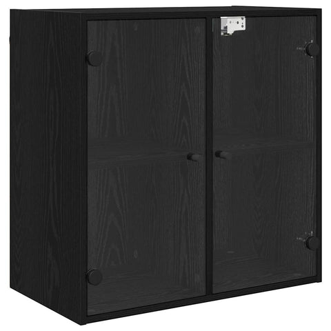 vidaXL Wall Cabinet Black Oak 68 x 37 x 68.5 cm Engineered Wood