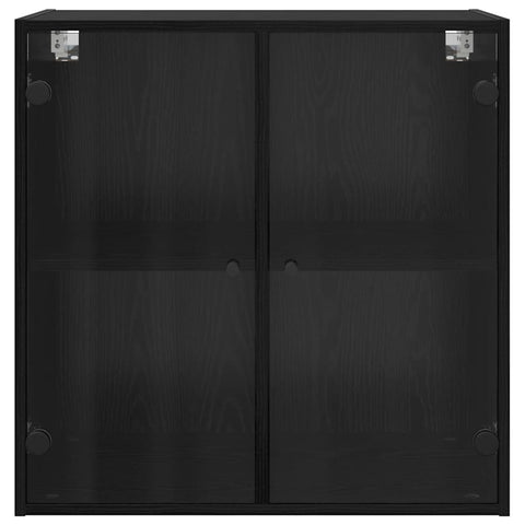 vidaXL Wall Cabinet Black Oak 68 x 37 x 68.5 cm Engineered Wood