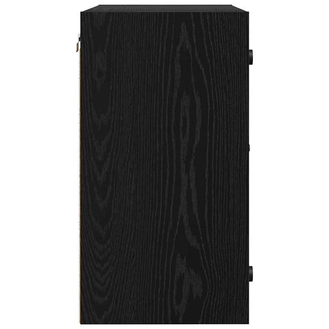 vidaXL Wall Cabinet Black Oak 68 x 37 x 68.5 cm Engineered Wood