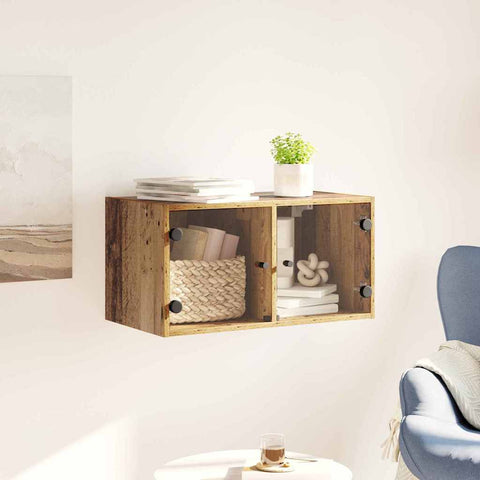 vidaXL Wall Cabinet Old Wood 68 x 37 x 35 cm Engineered Wood