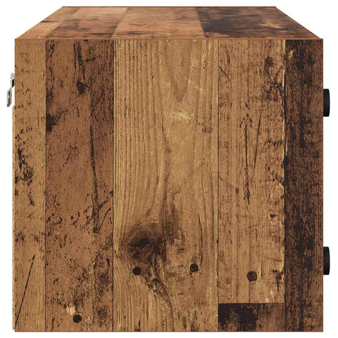 vidaXL Wall Cabinet Old Wood 102 x 37 x 35 cm Engineered Wood