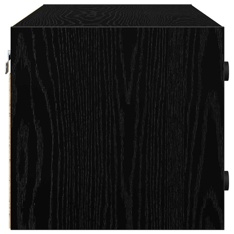 vidaXL Wall Cabinet Black Oak 102 x 37 x 35 cm Engineered Wood