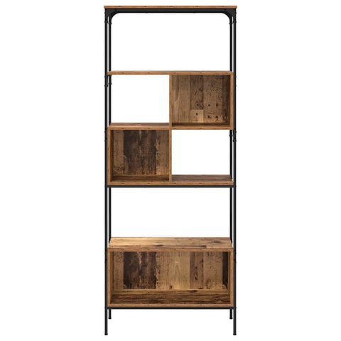 vidaXL Bookcase Old Wood 76 x 33 x 188.5 cm Engineered Wood