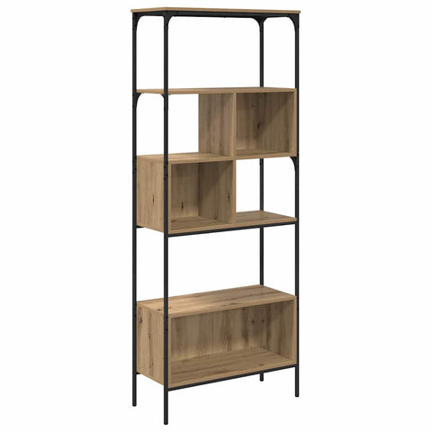 vidaXL Bookcase Artisan Oak 76 x 33 x 188.5 cm Engineered Wood