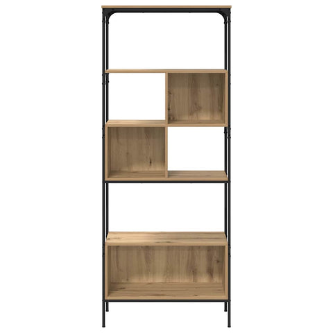 vidaXL Bookcase Artisan Oak 76 x 33 x 188.5 cm Engineered Wood