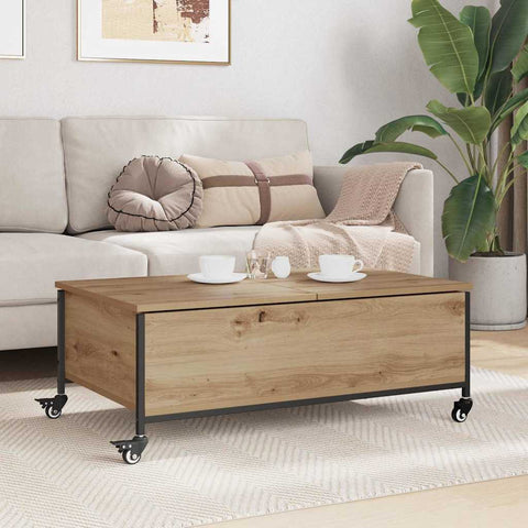 vidaXL Coffee Table Artisan Oak 91 x 55 x 32 cm Engineered Wood
