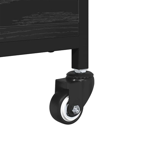 vidaXL Coffee Table Black Oak 91 x 55 x 32 cm Engineered Wood