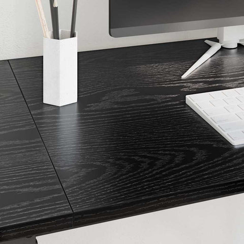 vidaXL Desk Black Oak 120 x 50 x 75 cm Engineered Wood